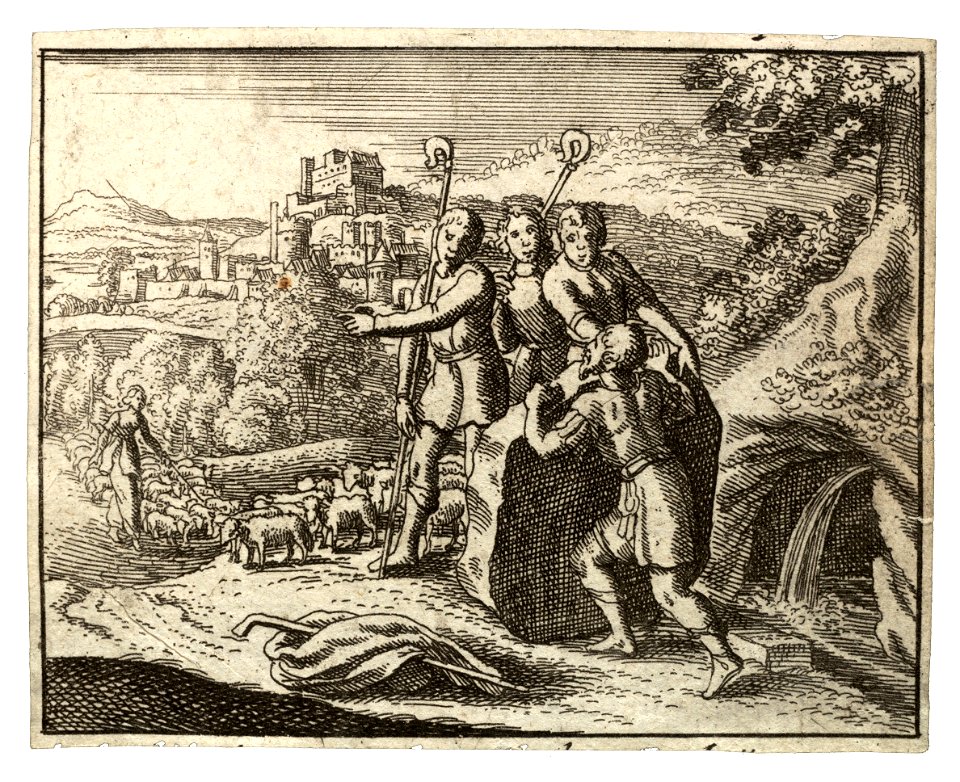 Wenceslas Hollar - Jacob and Rachel (State 2) 2