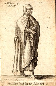 Wenceslas Hollar - Mulier habitans Algieri (State 2)