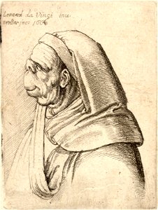 Wenceslas Hollar - Man with small upturned nose and very high upper lip