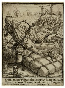 Wenceslas Hollar - Merchant (State 2). Free illustration for personal and commercial use.