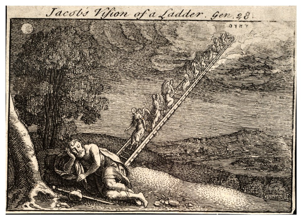 Wenceslas Hollar - Jacob's ladder (State 2)