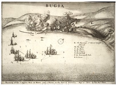 Wenceslas Hollar - Naval battle at Bugia