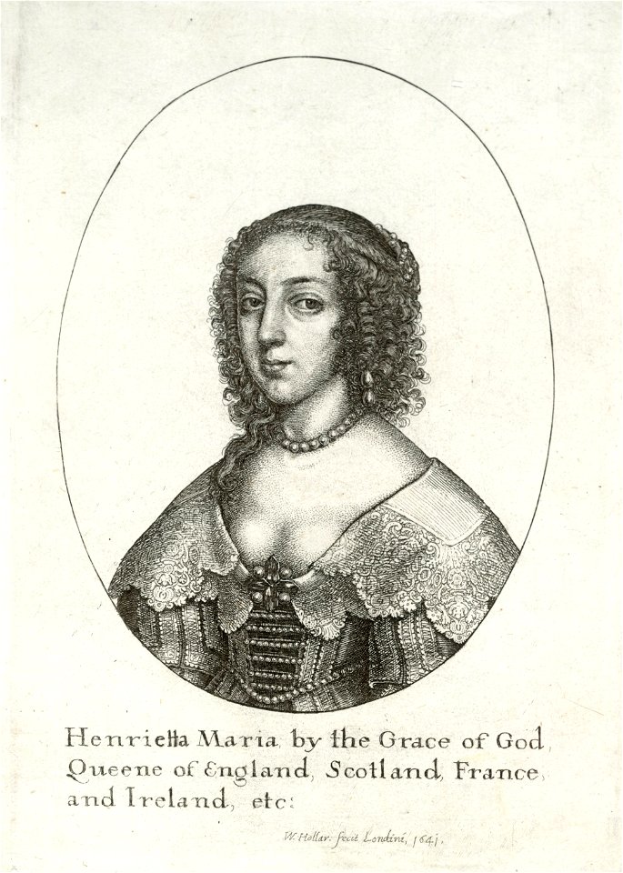 Wenceslas Hollar - Queen Henrietta Maria (State 3)