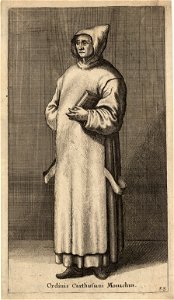 Wenceslas Hollar - Ordinis Carthusiani Monachus (State 3)