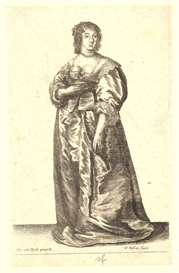 Wenceslas Hollar - Lady, after van Dyck