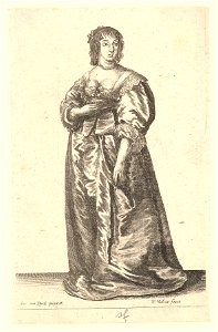 Wenceslas Hollar - Lady, after van Dyck
