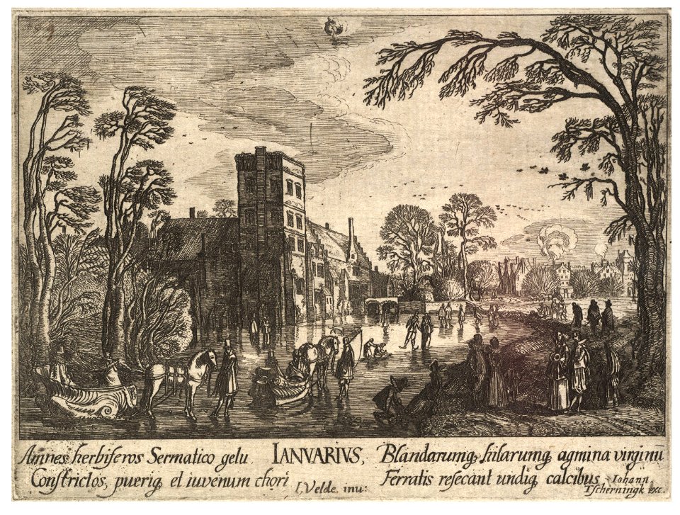 Wenceslas Hollar - January (State 3)