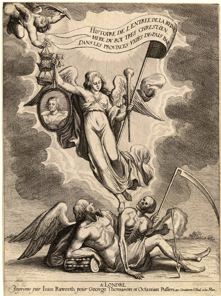 Wenceslas Hollar - La Serre. Entrée de la reine mère dans ... les Pais Bas (State 2)