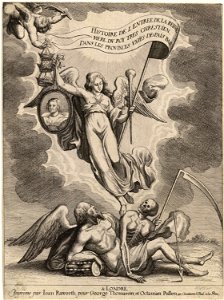 Wenceslas Hollar - La Serre. Entrée de la reine mère dans ... les Pais Bas (State 2)