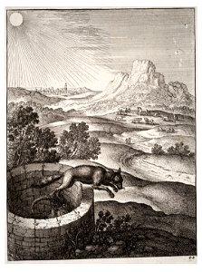 Wenceslas Hollar - The fox and the goat 2