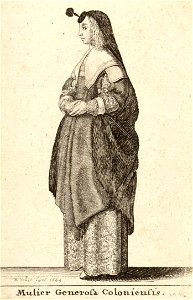 Wenceslas Hollar - Mulier Generosa Coloniensis (State 1)