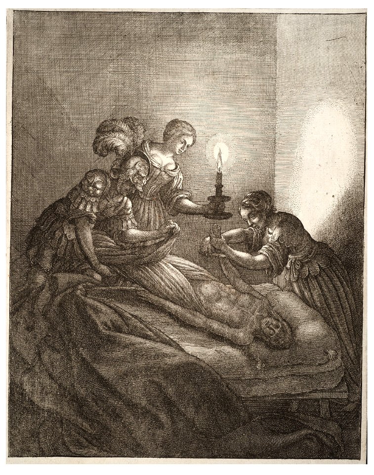 Wenceslas Hollar - Removing the dead man (State 1)