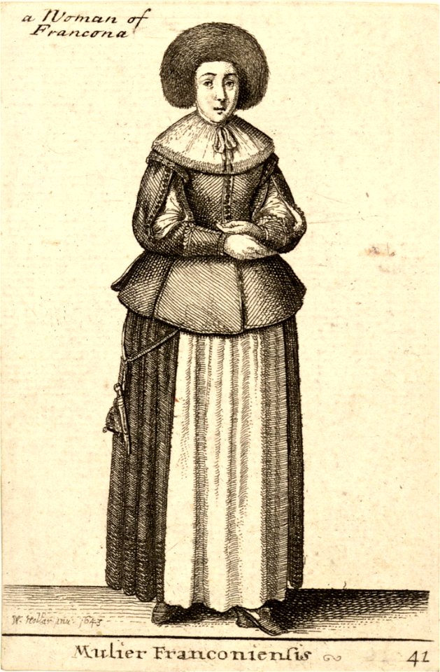 Wenceslas Hollar - Mulier Franconiensis (State 2)