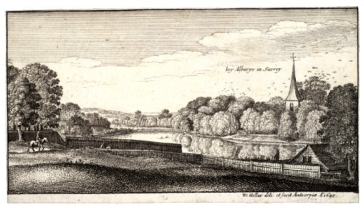 Wenceslas Hollar - Near Albury (State 1)