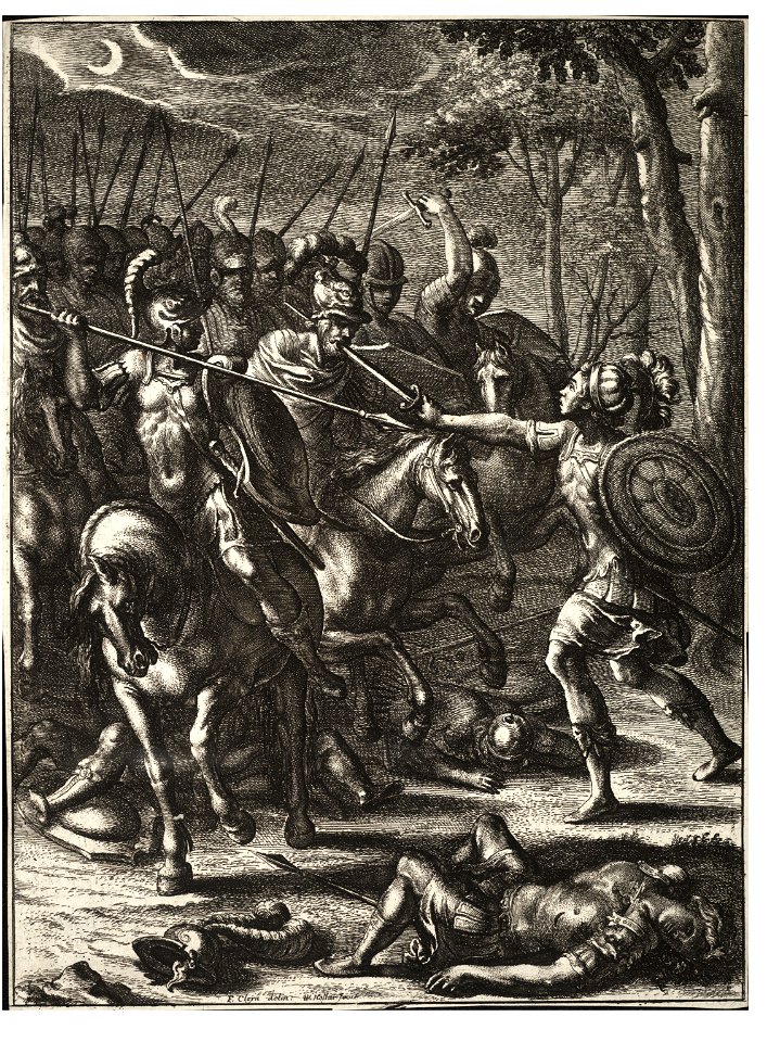 Wenceslas Hollar - Nisus slaying Volscens (State 2) 2