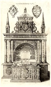Wenceslas Hollar - Robert Dudley, Earl of Leicester (monument)