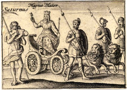 Wenceslas Hollar - The Greek gods. Saturn. Free illustration for personal and commercial use.