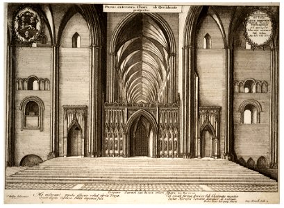Wenceslas Hollar - St Paul's Choir screen (State 3)