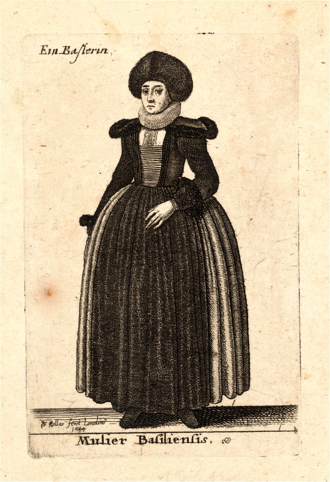 Wenceslas Hollar - Mulier Basiliensis (State 2)