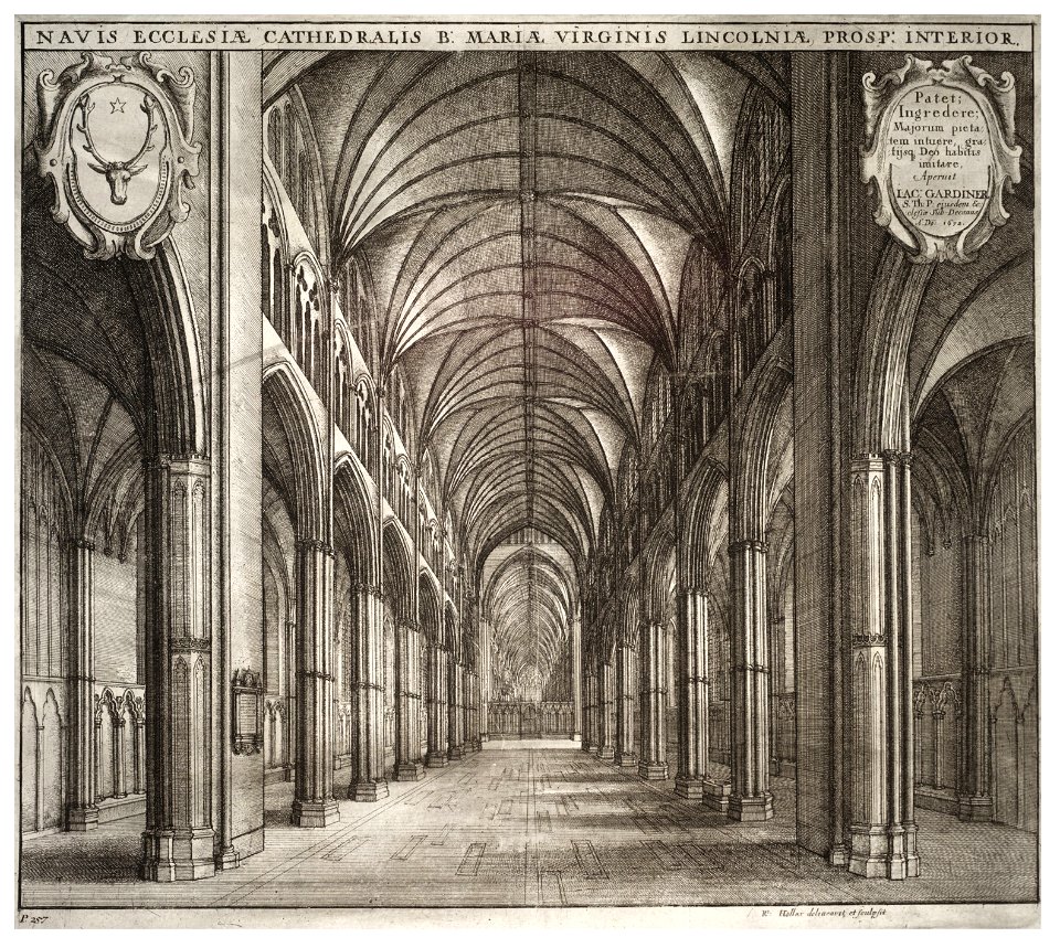 Wenceslas Hollar - Lincoln Cathedral, interior