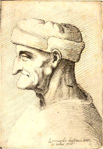 Wenceslas Hollar - Old man with long pendant nose and prominent chin