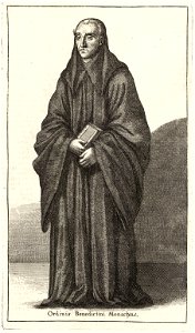 Wenceslas Hollar - Ordinis Benedictini Monachus (State 3)