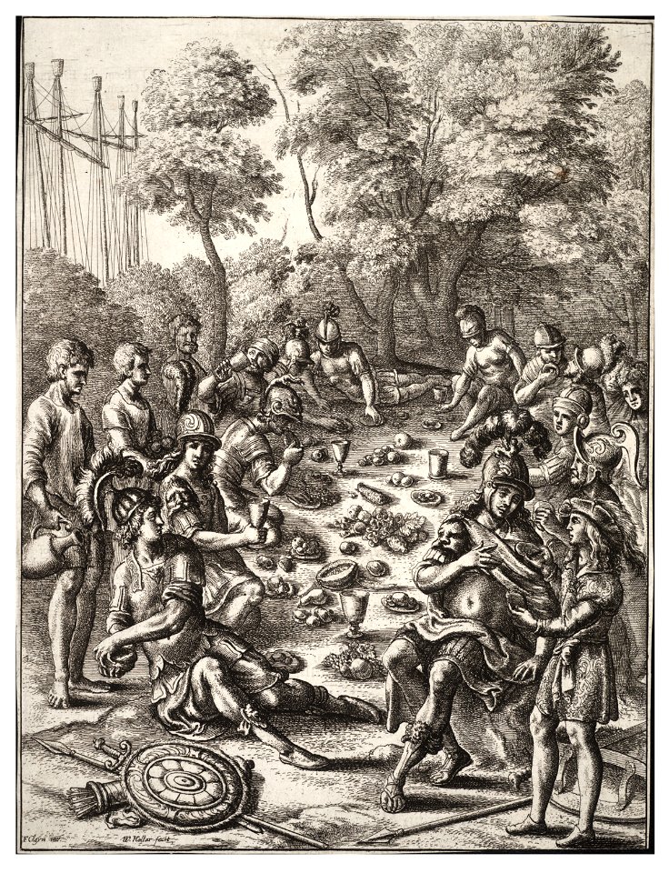 Wenceslas Hollar - Review of the Julian dynasty (State 2)