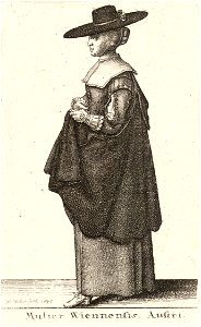 Wenceslas Hollar - Mulier Wiennensis, Austri.