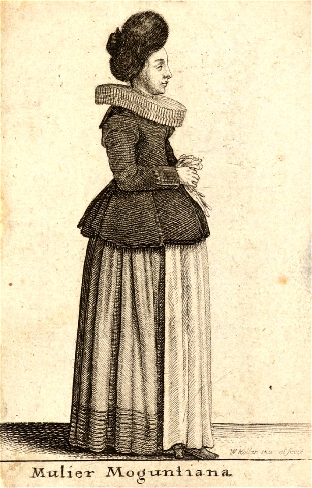 Wenceslas Hollar - Mulier Moguntiana (State 1)