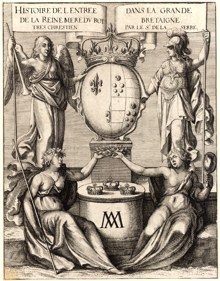 Wenceslas Hollar - La Serre. Entrée de la reine mère dans la Grande Bretaigne (State 2)