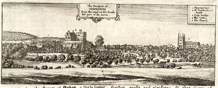 Wenceslas Hollar - Tamworth from the S.