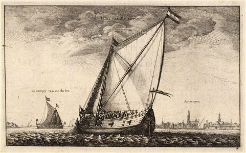Wenceslas Hollar - The Brussels packet (State 2)