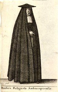 Wenceslas Hollar - Mulier Religiosa Antuerpiensis