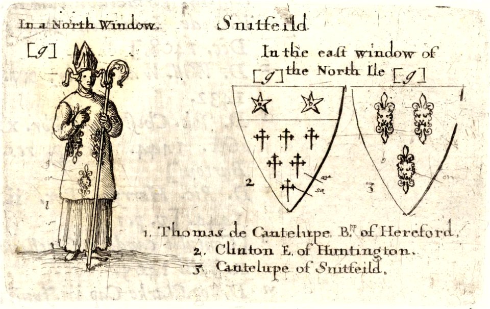 Wenceslas Hollar - Snitterfield (stained glass) (State 2)