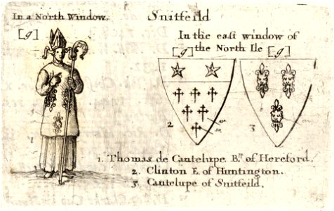 Wenceslas Hollar - Snitterfield (stained glass) (State 2)
