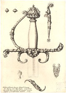 Wenceslas Hollar - Ornamental sword hilt