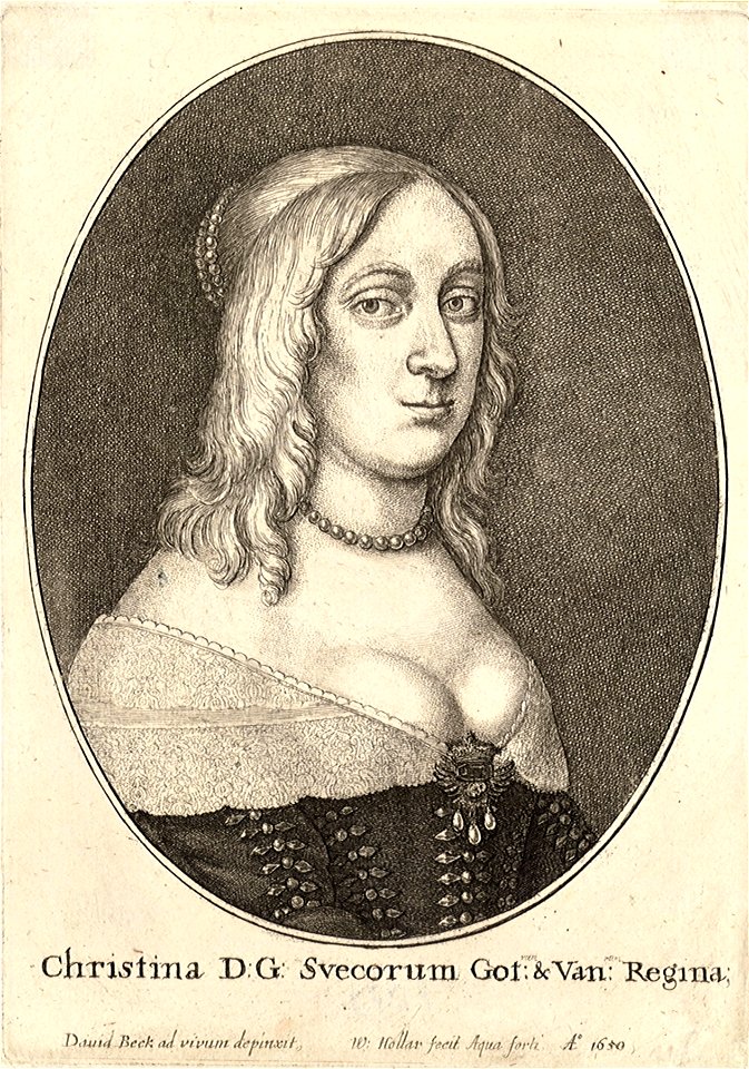 Wenceslas Hollar - Queen Christina of Sweden (State 1)
