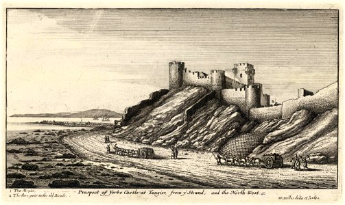 Wenceslas Hollar - Prospect of York Castle (State 2)