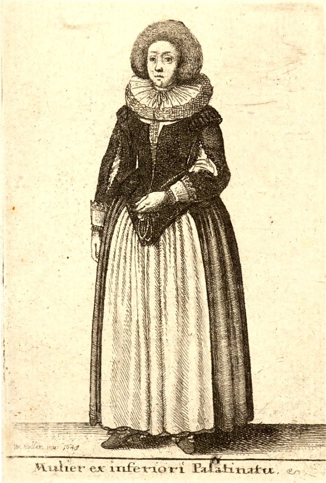 Wenceslas Hollar - Mulier ex inferiori Palatinatu (State 2)