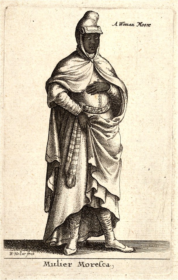 Wenceslas Hollar - Mulier Moresca (State 1)