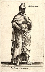Wenceslas Hollar - Mulier Moresca (State 1)