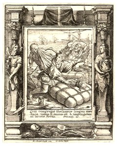 Wenceslas Hollar - Merchant (State 2) 2. Free illustration for personal and commercial use.