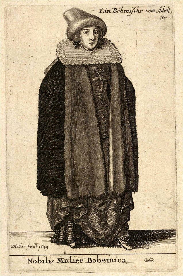 Wenceslas Hollar - Nobilis Mulier Bohemica (State 1)