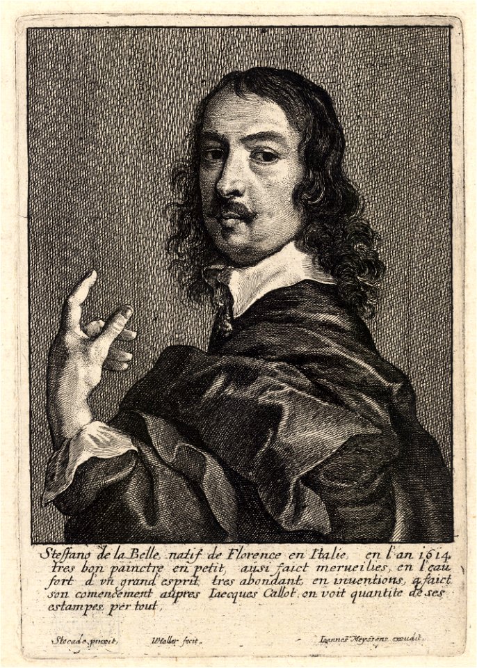Wenceslas Hollar - Stephano della Bella (State 1)