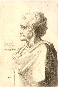 Wenceslas Hollar - Old man with curly hair and a lock of hair on his forehead (State 2)