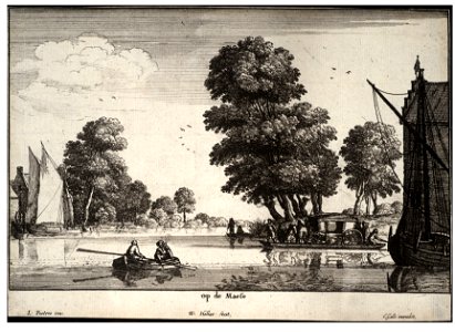 Wenceslas Hollar - Op de Maese (State 2)