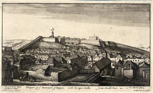 Wenceslas Hollar - Prospect of the inner part of Tangier (State 2)