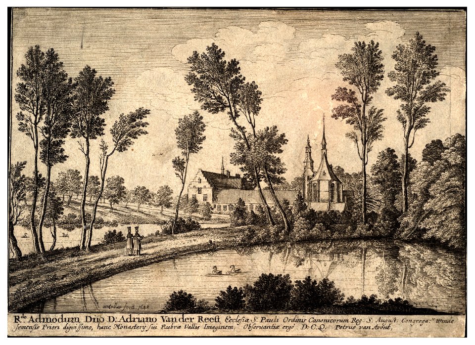 Wenceslas Hollar - Rothendael abbey (State 1)
