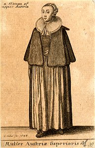 Wenceslas Hollar - Mulier Austriae superioris (State 2)