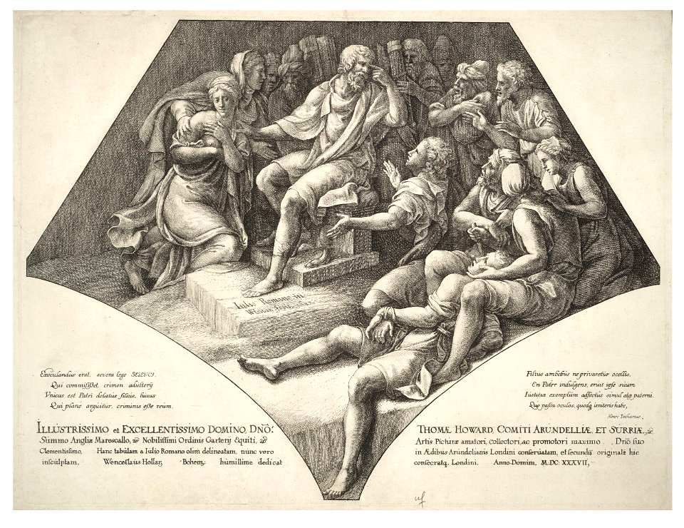 Wenceslas Hollar - Seleucus and his son, after Giulio Romano